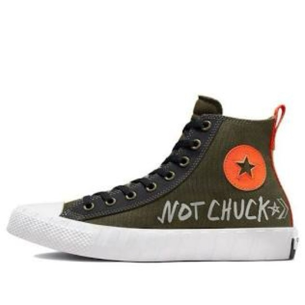 Converse UNT1TL3D High Tops in Khaki and Orange